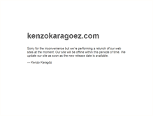Tablet Screenshot of kenzokaragoez.com